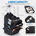 OIWAS Rolling Backpack Carry on Backpack with Wheels