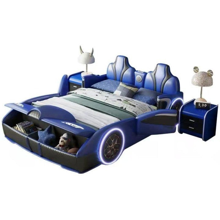 Rocket Ride Racing Style Futuristic Car Kids Bed