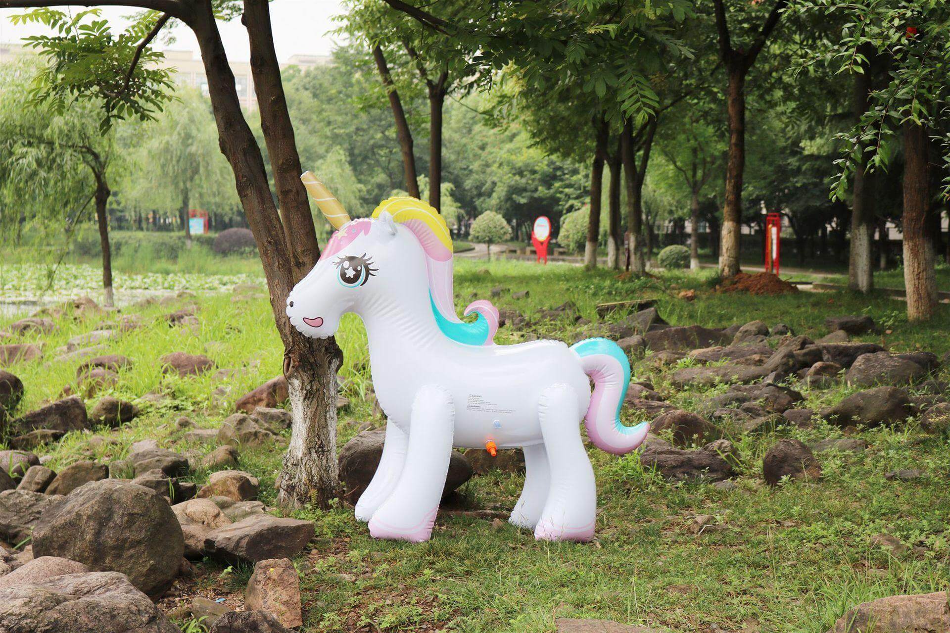 Gigantic Inflatable Unicorn Water Spray Summer Toy