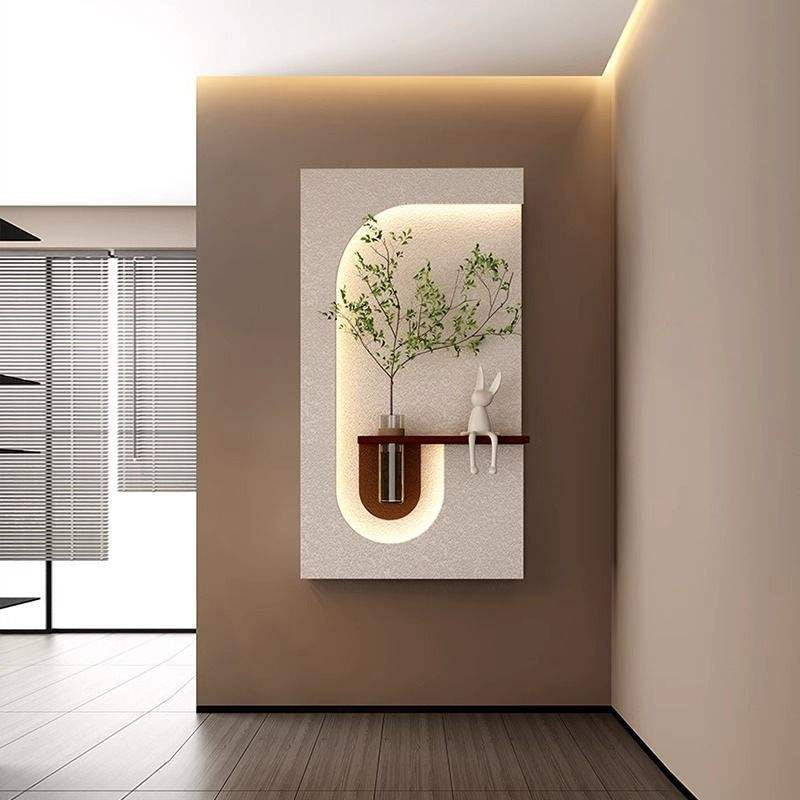 Spiral Sprout LED Backlit Wall Flower Shelf