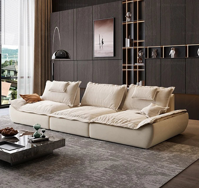 Ultra-Wide Italian Design Adjustable Backrest Sofa
