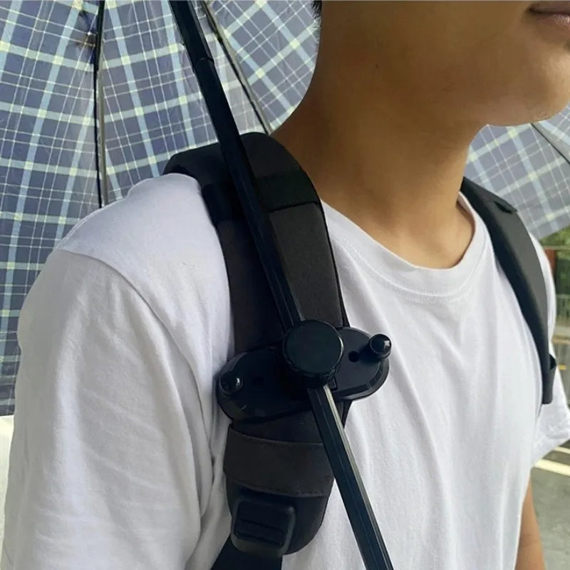Handsfree Travel Backpack Umbrella Holder Clip