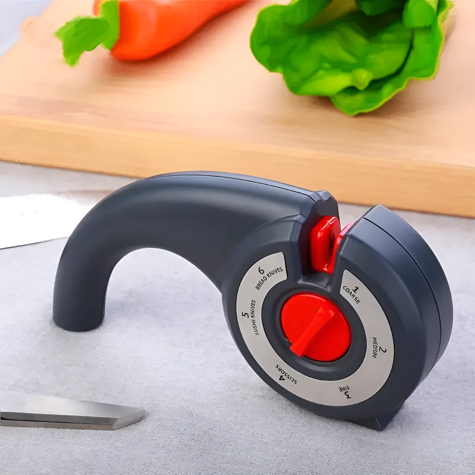 6-in-1 Multi Tool Anti-Slip Knife Sharpener