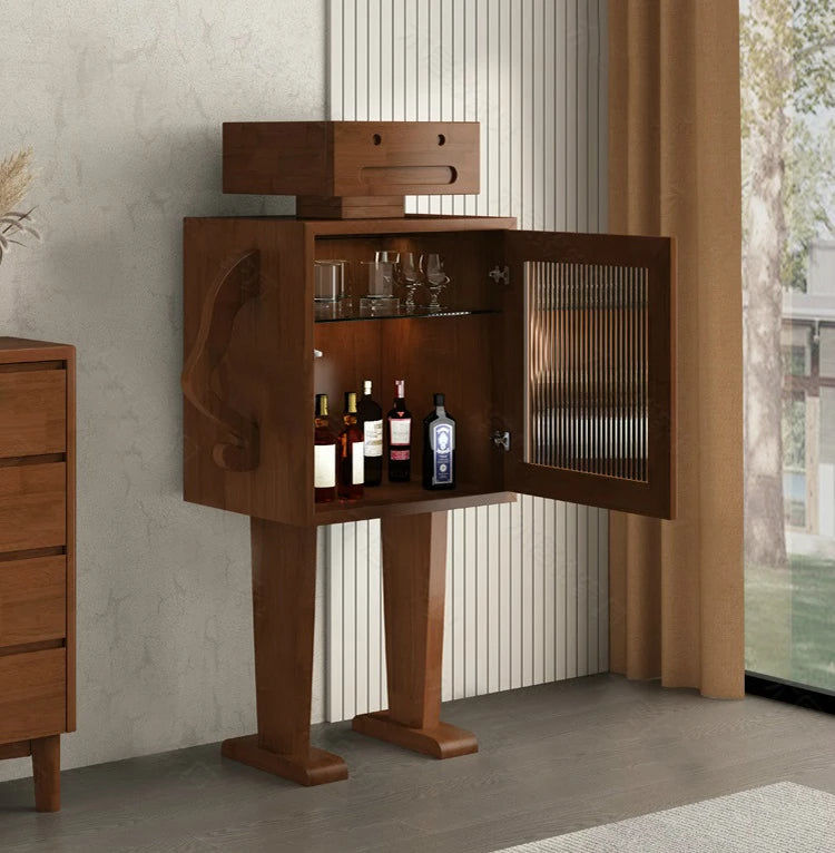 Playful Happy Robot Retro Cabinet