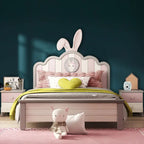 Sleepy Rabbit Wooden Kids Bed