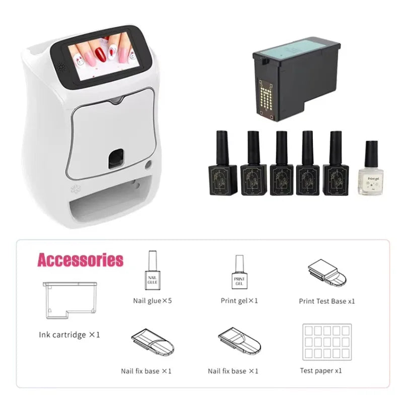 3D Portable Digital Art Nail Automatic Printer