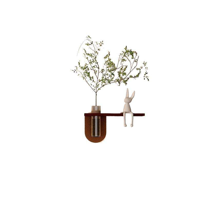 Spiral Sprout LED Backlit Wall Flower Shelf
