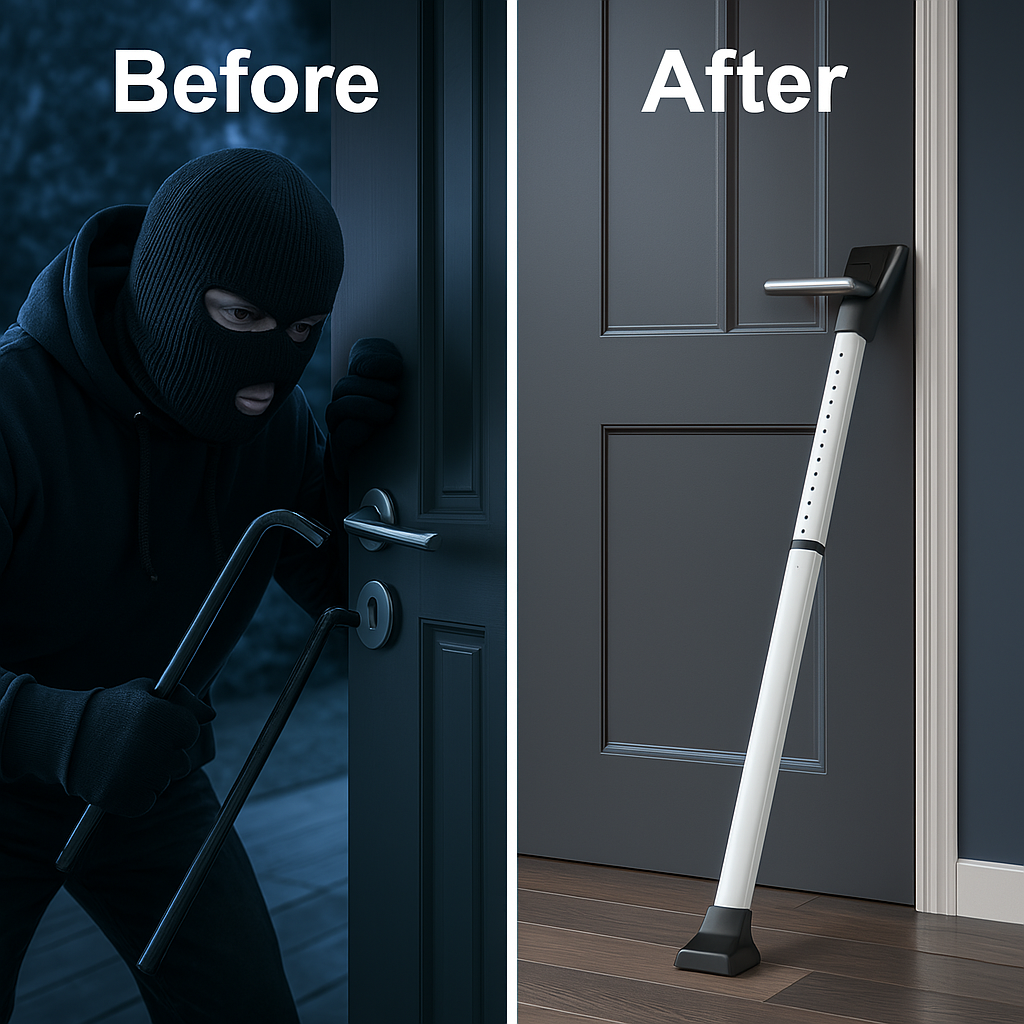 Door Adjustable Heavy-Duty Security Bar