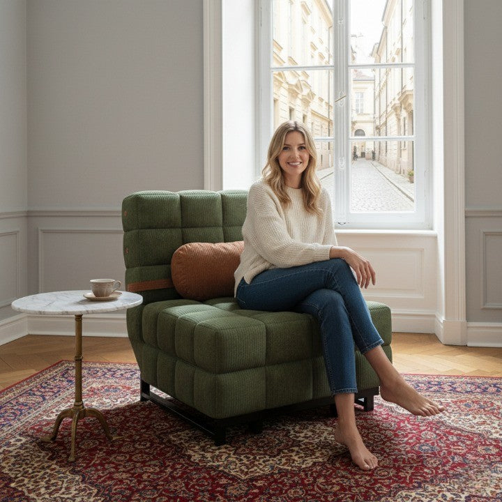 Scandinavian Slim-Profile Expandable Multifunctional Lounger