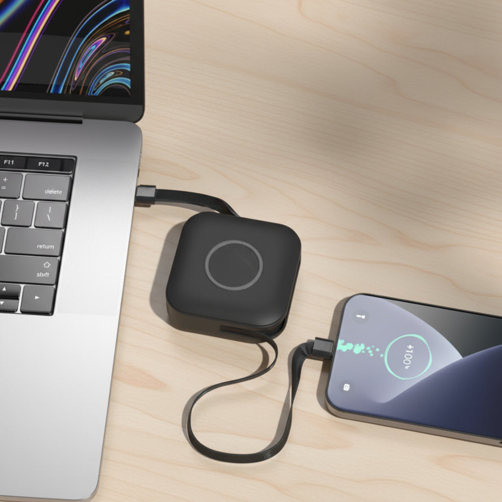 3 in 1 Retractable USB Charger Cable