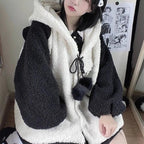 Cute Bear Ear Panda Winter Warm Hoodie