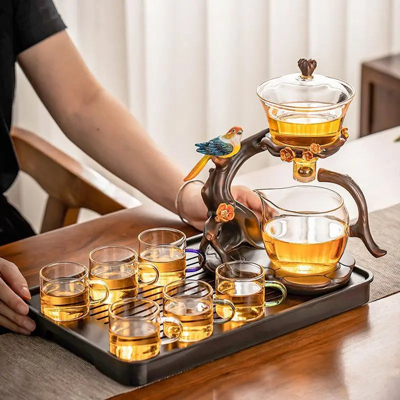 Artistic Bird-Inspired Gongfu Tea Set