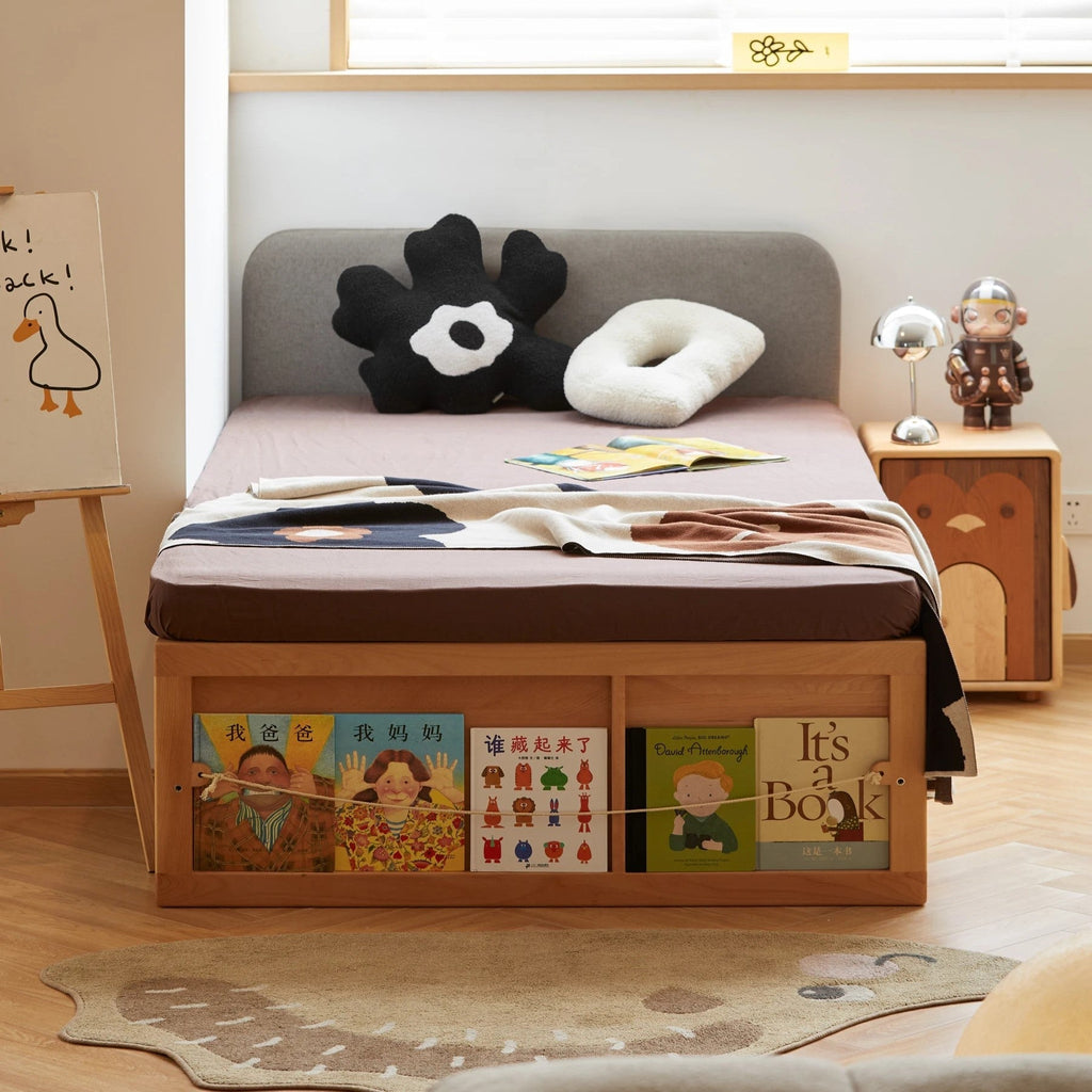 Cozy Corner Wooden Built-In Storage Children’s Bed