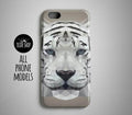 Geometric White Tiger iPhone 8 Plus Case iPhone 8