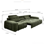 Nordic Rest Electric Elegant Pull-Out Sofa