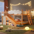 Cloud Castle Slide & Sleep Playhouse Kids Bed