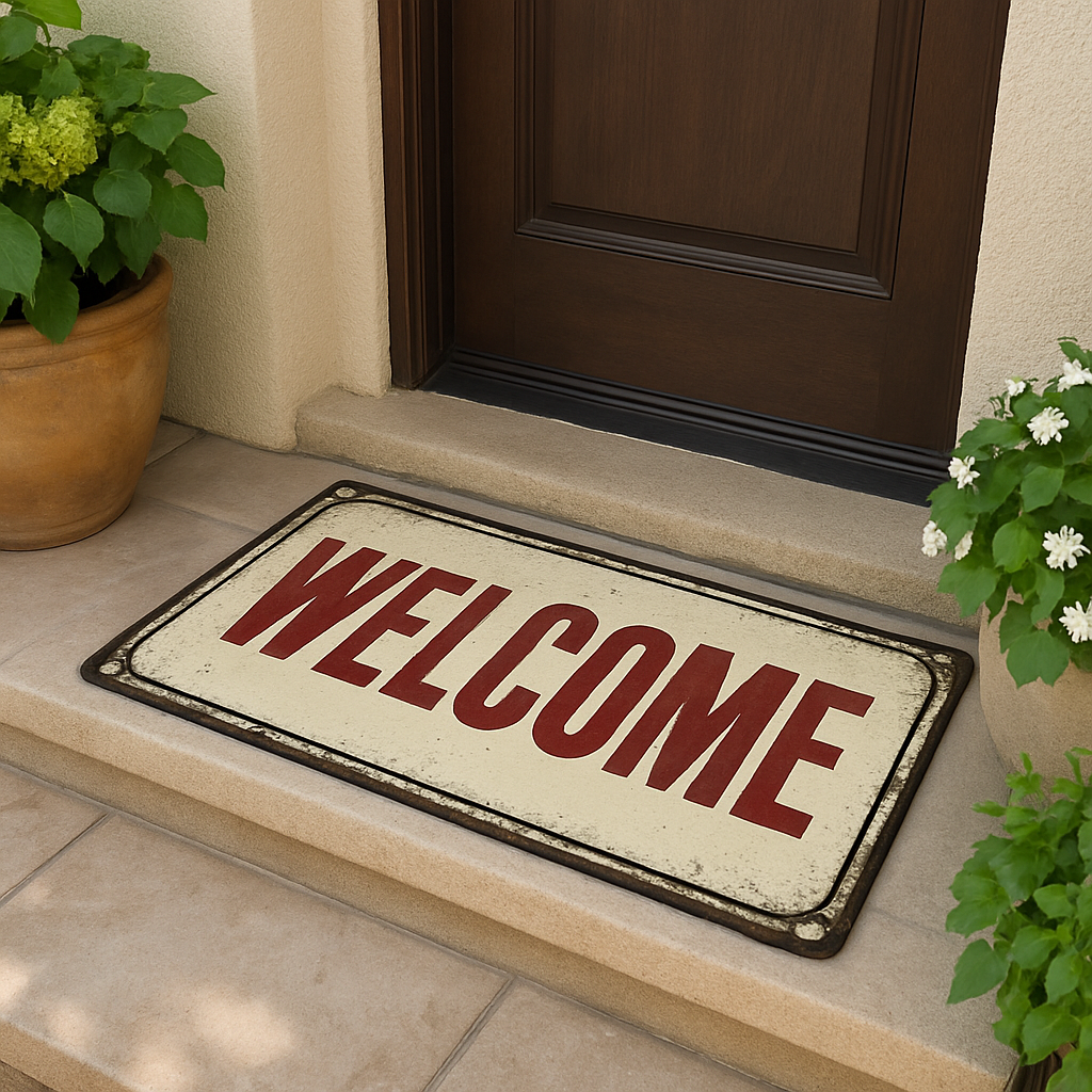 Stylish Non-Slip Laundry Room Floor Mat