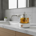 Wavy Glass Heat Adjustable Tea Maker