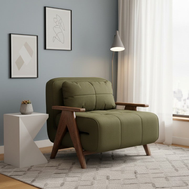 Italian Minimalist Armrest Elegant Lounge Chair