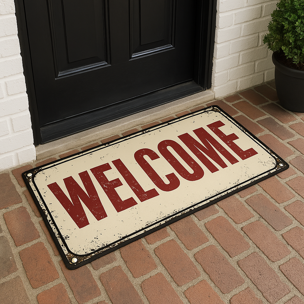 Stylish Non-Slip Laundry Room Floor Mat