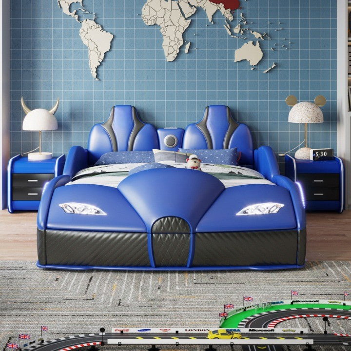 Rocket Ride Racing Style Futuristic Car Kids Bed