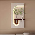 Spiral Sprout LED Backlit Wall Flower Shelf