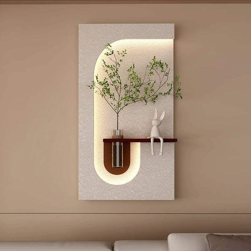 Spiral Sprout LED Backlit Wall Flower Shelf