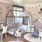 Wooden Dream House Kids Bed Frame