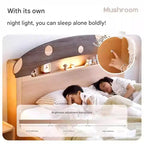 Mushroom Skytime Night Simple Wooden Bed