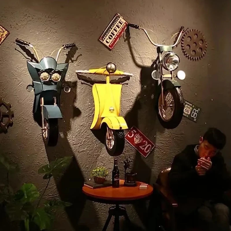Industry Wall Hanging Motorcycle Decor