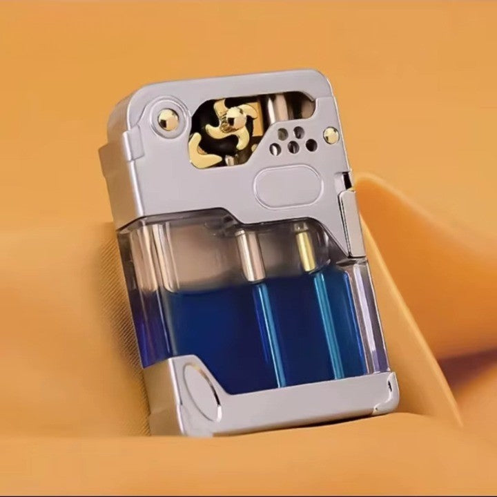 Clear Tank Metal Kerosene Lighter