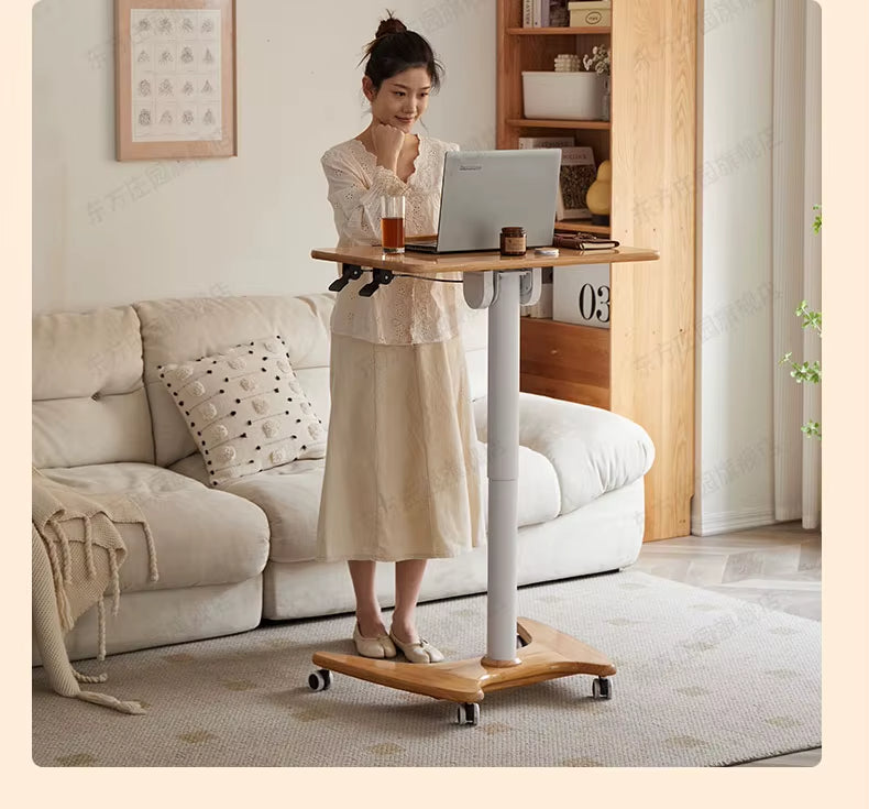 Work Everywhere Ergonomic Adjustable Rolling Desk