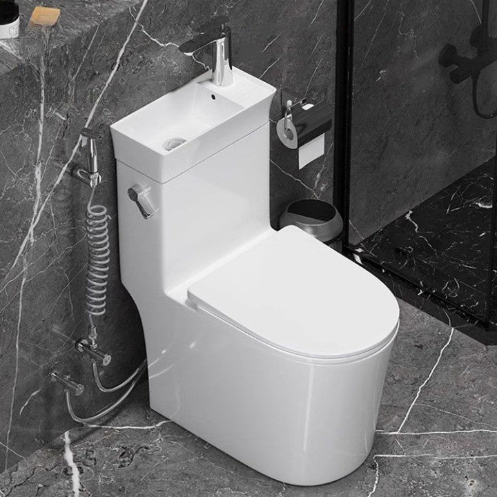 Japanese Style Space-Saving Integrated Sink Toilet