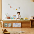 Cozy Corner Wooden Built-In Storage Children’s Bed