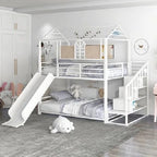 Loft-Style House Roof Frame Playhouse Bunk Bed