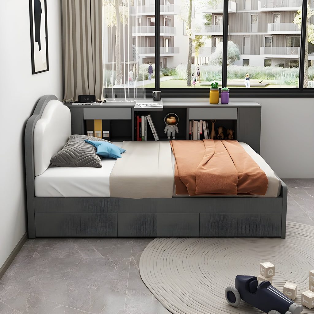 Dream House Loft Desk Storage Multifunctional Bed