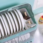 Dustproof Dish Organizer Drying Rack