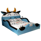 Cute Cow Design Cartoon Playful Kids Bed