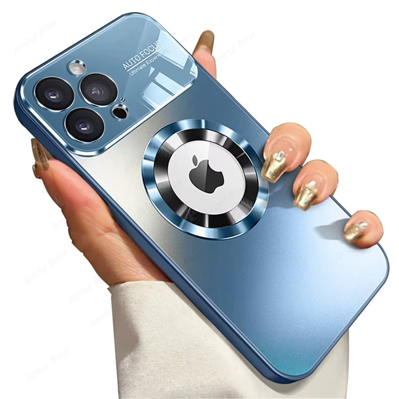 Magnetic Power Safety Metal Phone Case