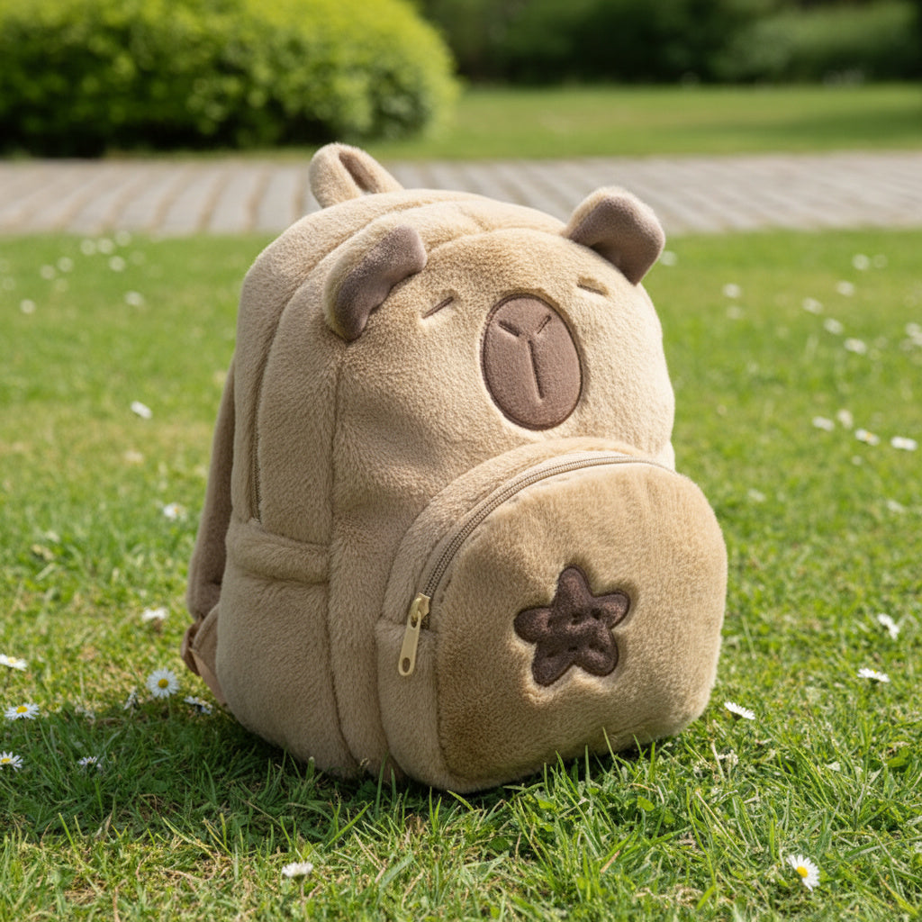 Capybara Cute Plush Kids Backpack