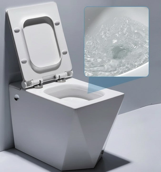 Geometric Edge Minimalist Intelligent Modern Toilet