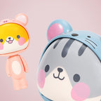Cute Cartoon Hand Press Foldable Fan
