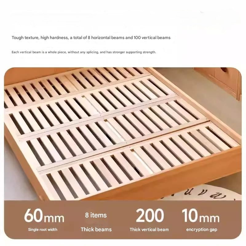 Mushroom Skytime Night Simple Wooden Bed