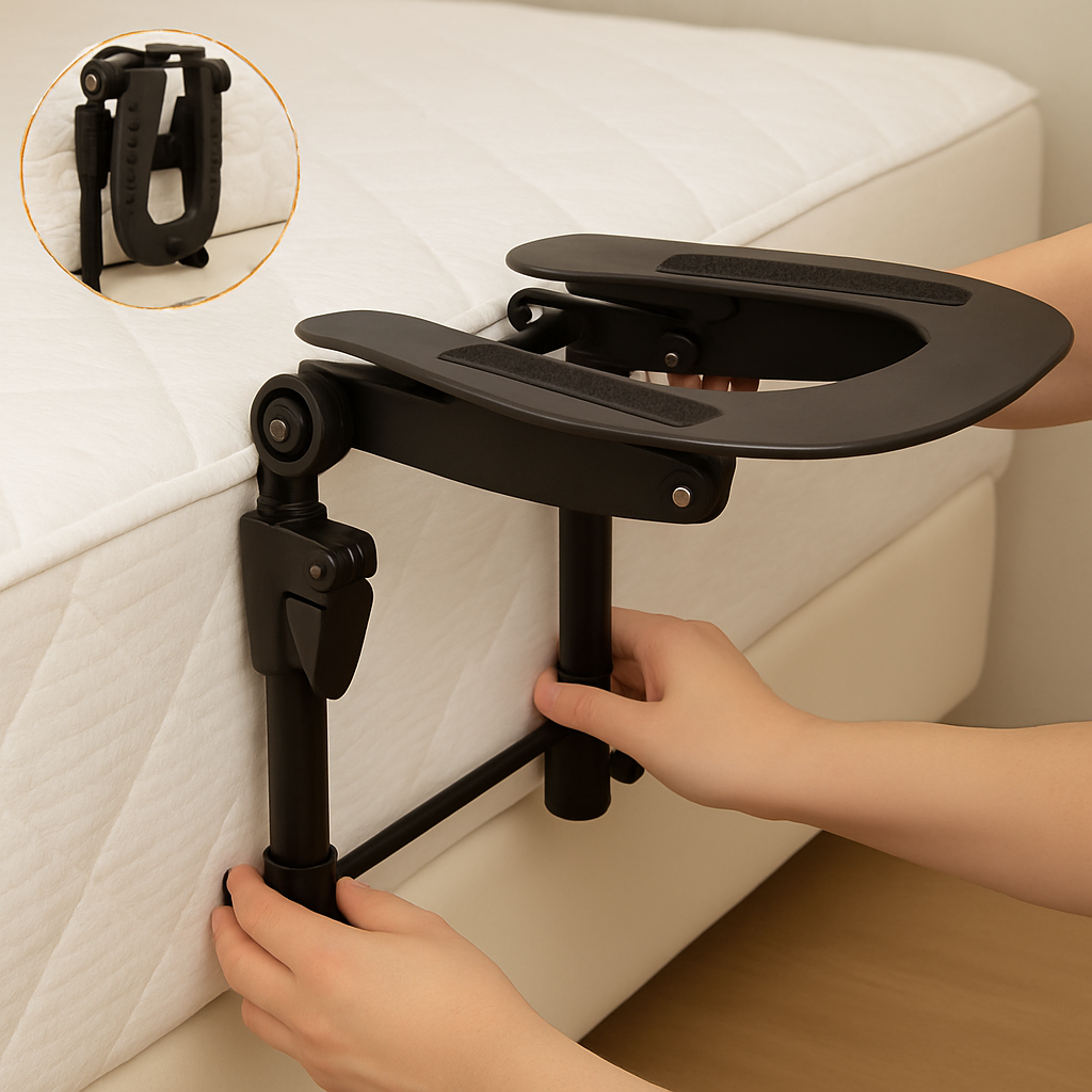 Bed-Mounted Ergonomic Home Massage Face Bracket