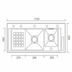 Modern Waterfall Design Touch Controls Modern Sink