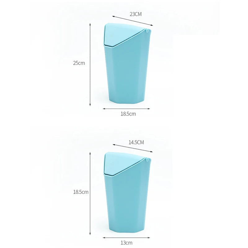 Creative Modern Home Use/Office Desktop Mini Plastic Trash Can