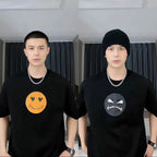 Mood Swing Smiley Face Sequin Changing Unisex T-Shirt