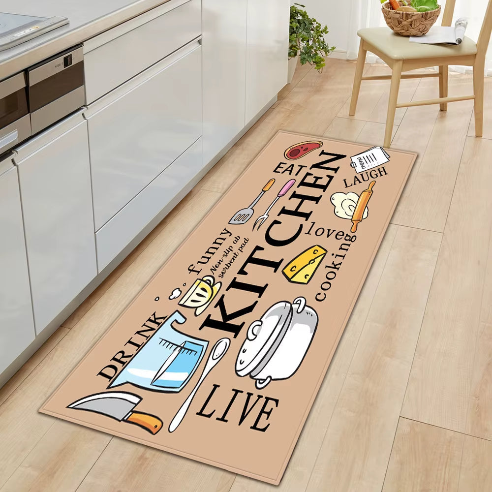 Stylish Non-Slip Laundry Room Floor Mat
