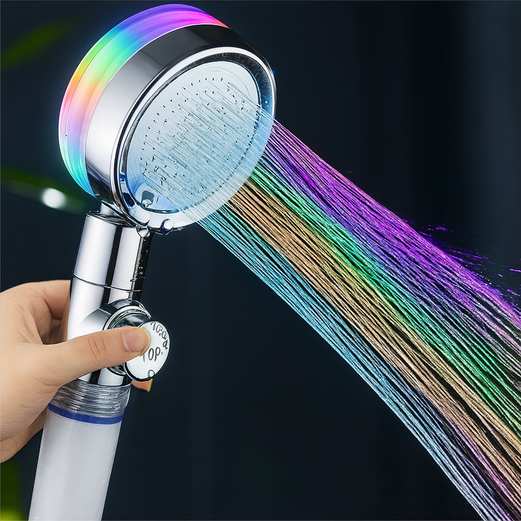 Hydro Colorful High-Pressure Rainfall Shower Head