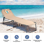 Adjustable Lounge Chair with Face Hole
